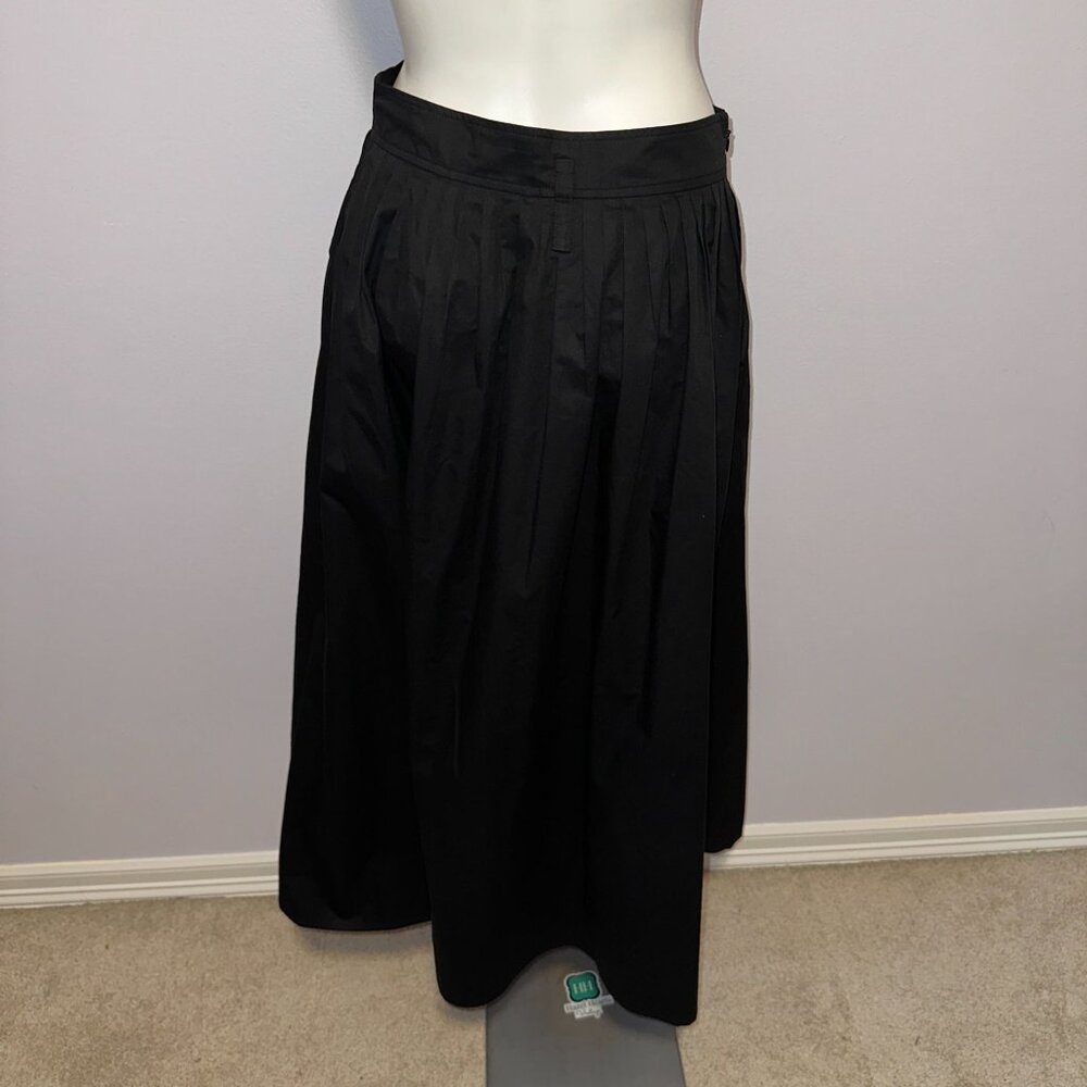 Pixie Market Black Long Maxi Skirt 100% Cotton Womens Size Medium Goth Classic - Picture 6 of 9